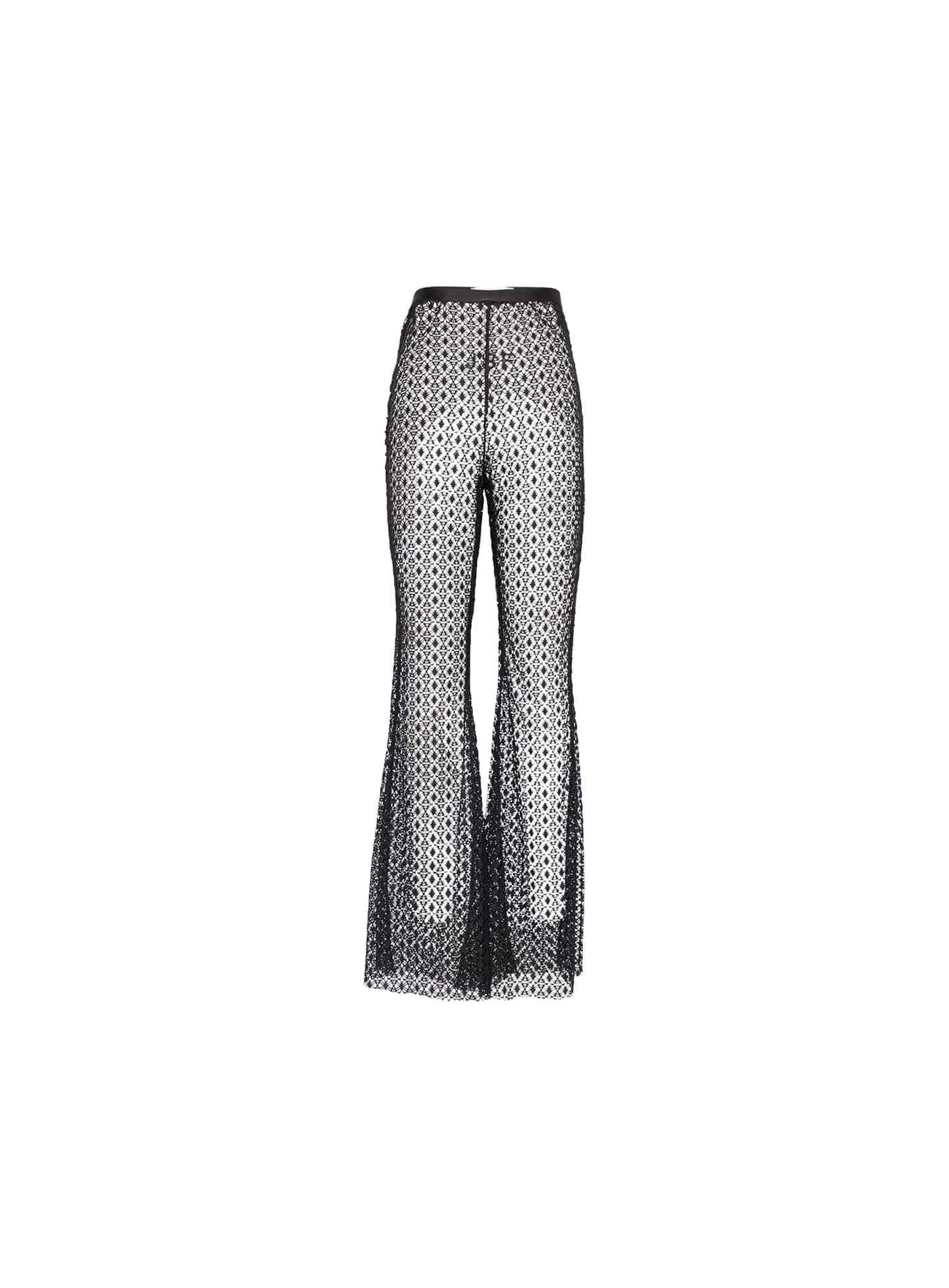 Vintage Crochet Flared Trousers chicdesign, cordlace, Crochet  Inspired  Flared Trousers, crochetinspired, flaredtrousers, HERS, iconicstyle, luxuryapparel, sustainablefashion, vintagestyle, Women's Fashion, womenfashion, womenstyle Vidi Blak 